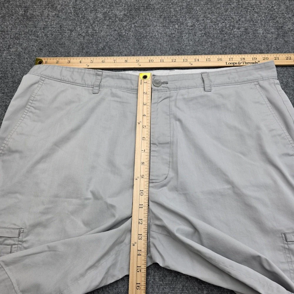 Greg Norman for Tasso Elba‎ Cargo Shorts Mens 40 Gray Flat Front Golf Casual